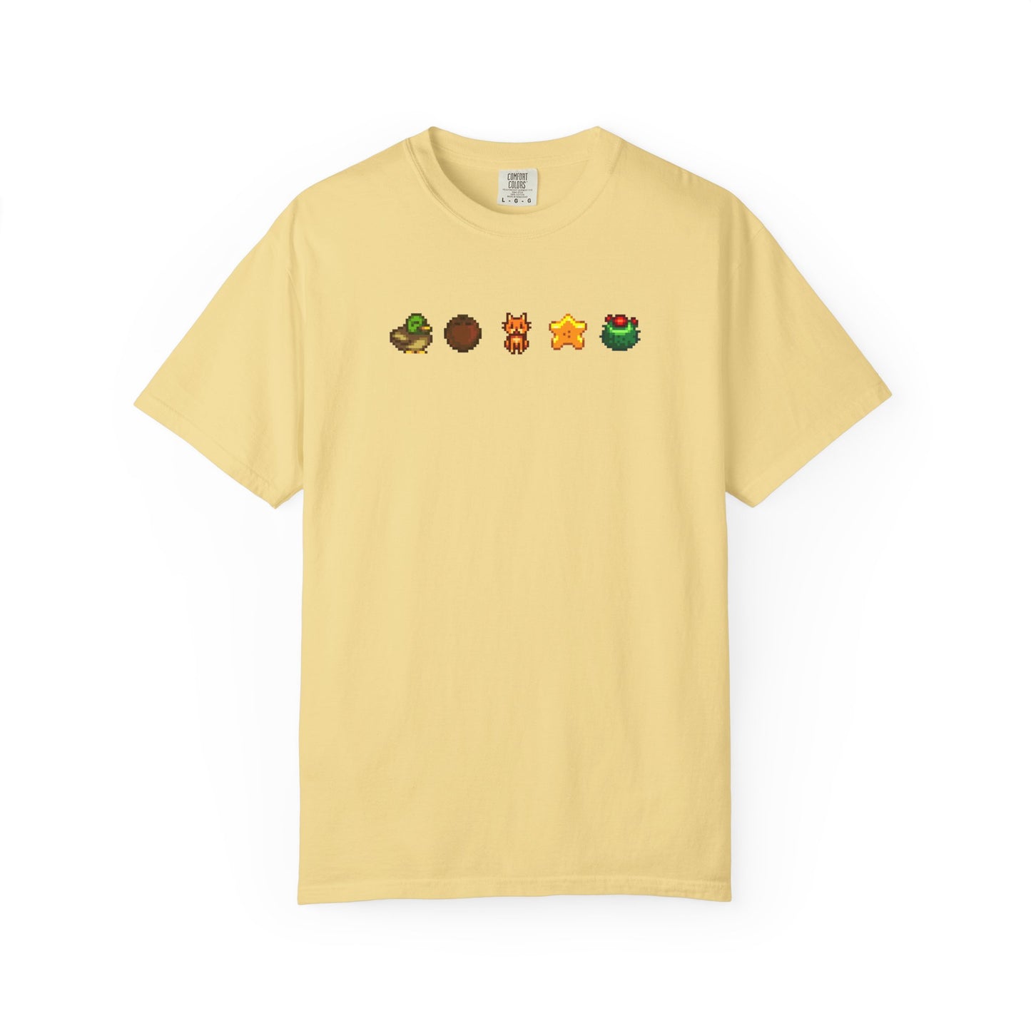 desert vibes & happy times pixel art cozy t-shirt | cozy gift for gamers