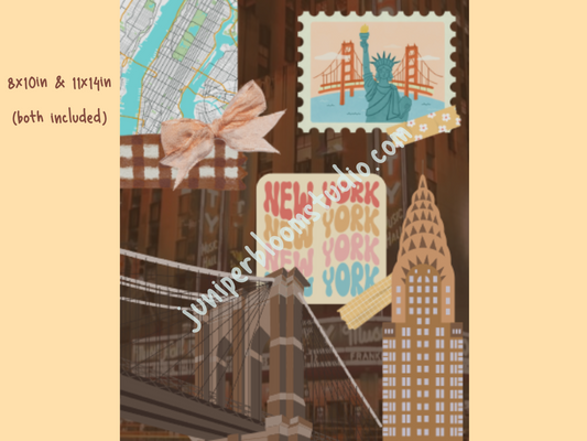 city printable wall art | nyc new york print-at-home digital download