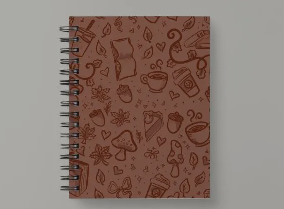sketched autumn digital seamless pattern | cozy fall print at home downloadable digital pattern