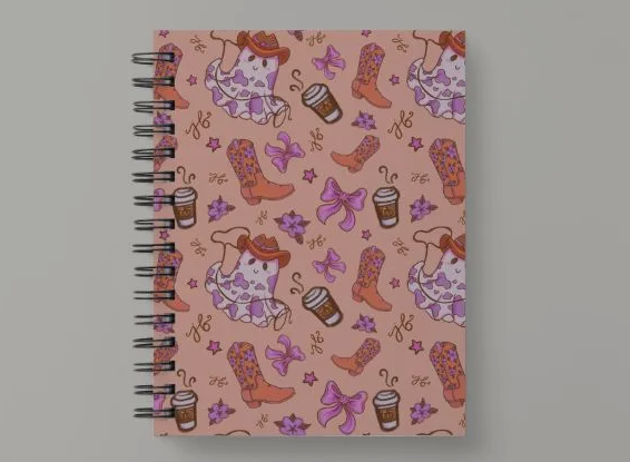 yeehaw ghosts digital seamless pattern | western halloween coquette ghosts print at home downloadable digital pattern
