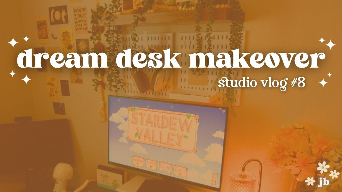 studio vlog #8  |  dream desk makeover