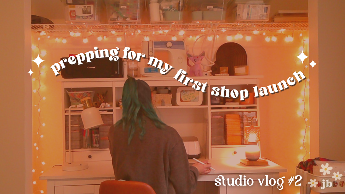 studio vlog #2  |  june shop launch