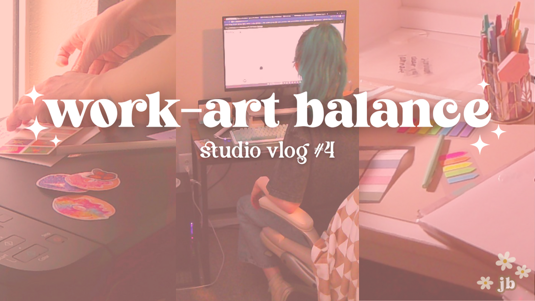 studio vlog #4  |  work-art balance
