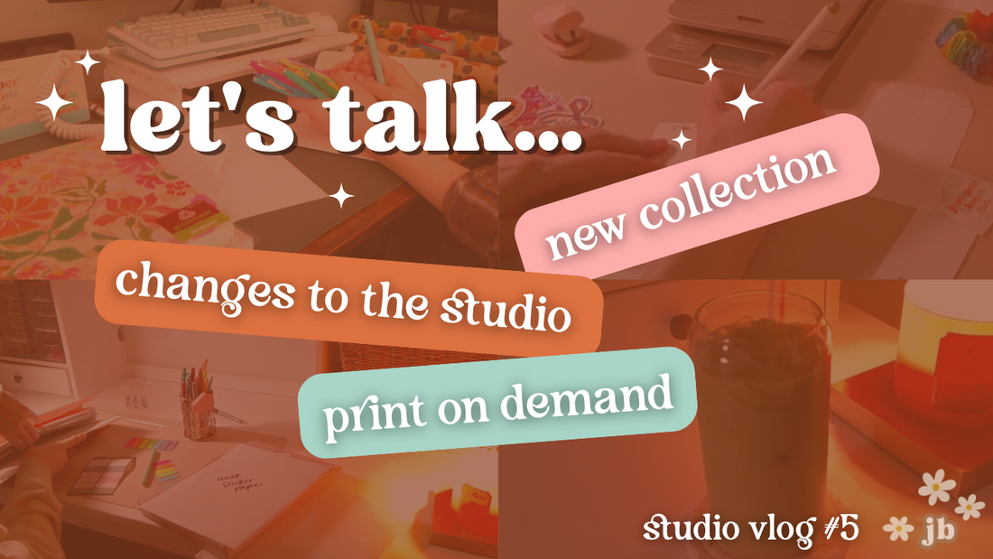 studio vlog #5  |  let's talk print on demand