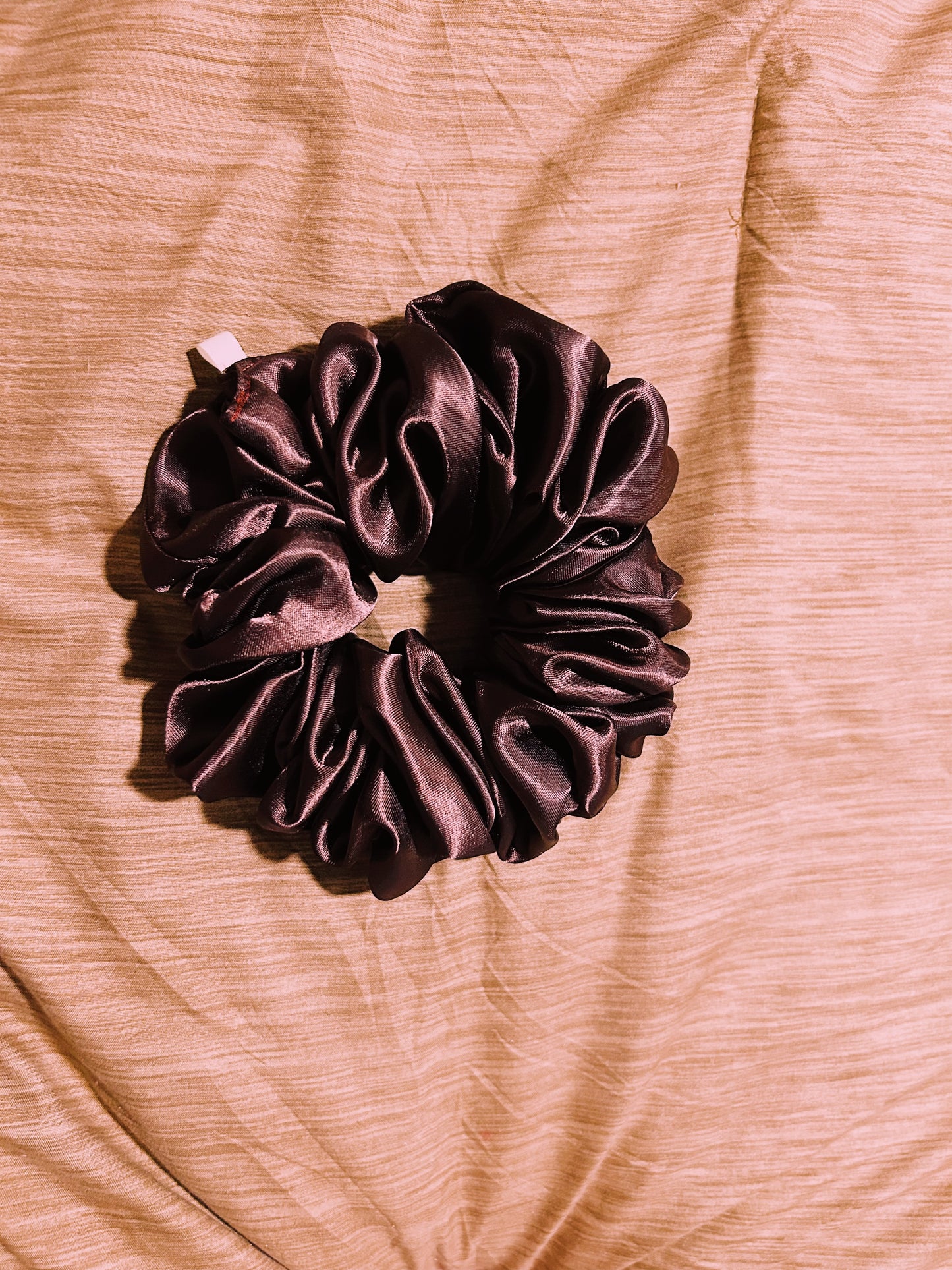 oversized “espresso” scrunchie  |  handmade satin hair scrunchie