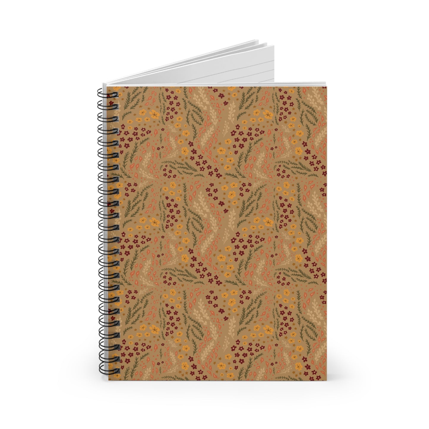 fall florals spiral notebook  |  journaling, note-taking, gifts, back to school