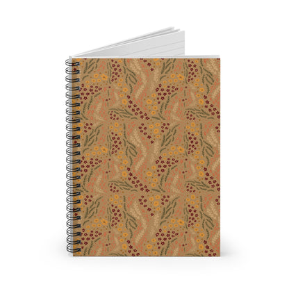 fall florals spiral notebook  |  journaling, note-taking, gifts, back to school