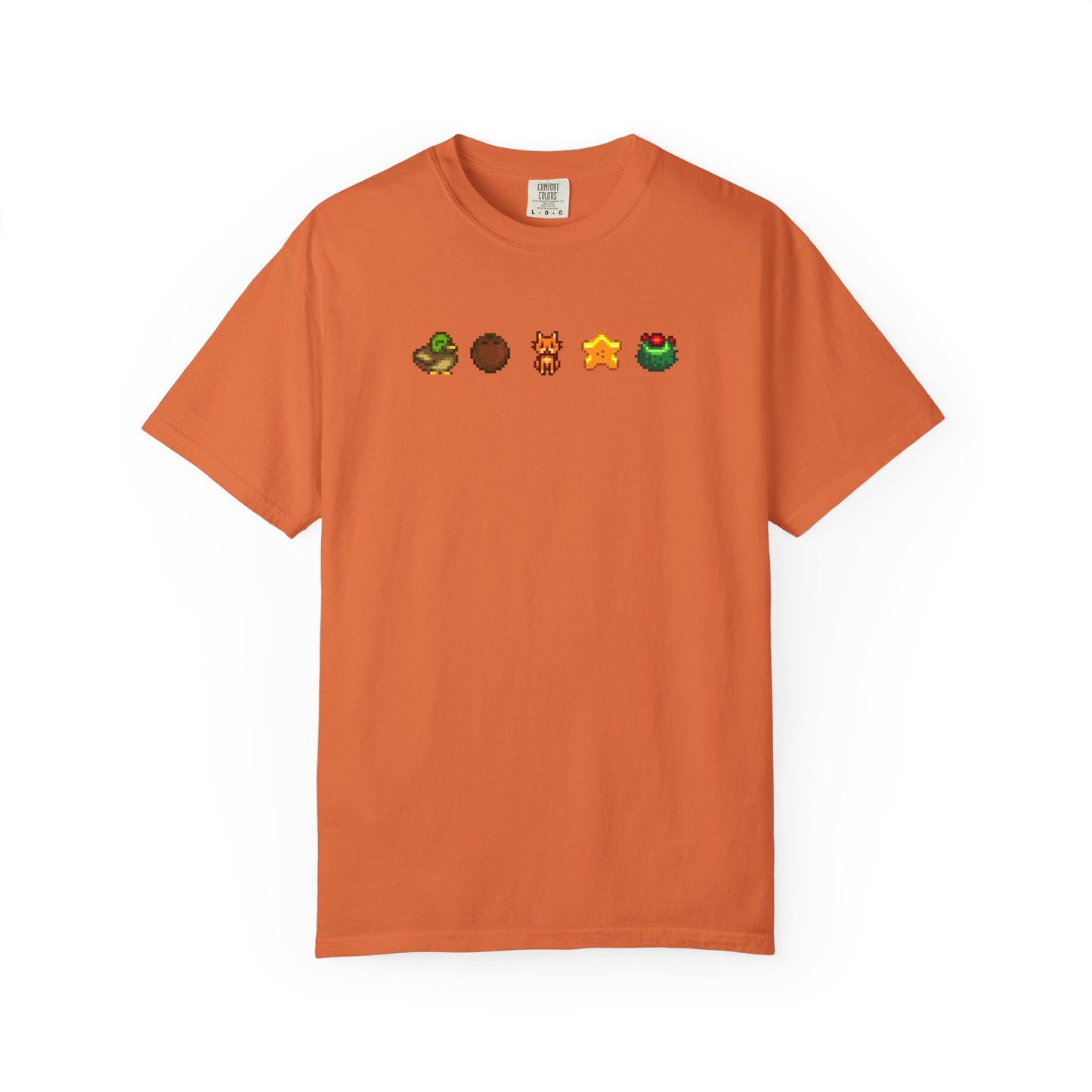 desert vibes & happy times pixel art cozy t-shirt |  cozy gift for gamers