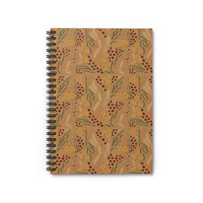 fall florals spiral notebook  |  journaling, note-taking, gifts, back to school