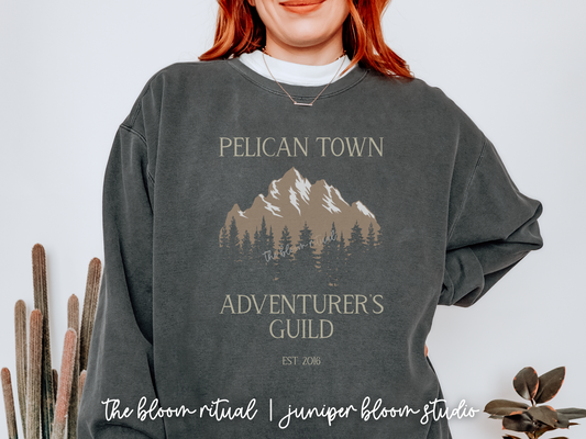 adventurer's guild cozy crewneck sweatshirt  |  cozy gift for gamers - comfort colors
