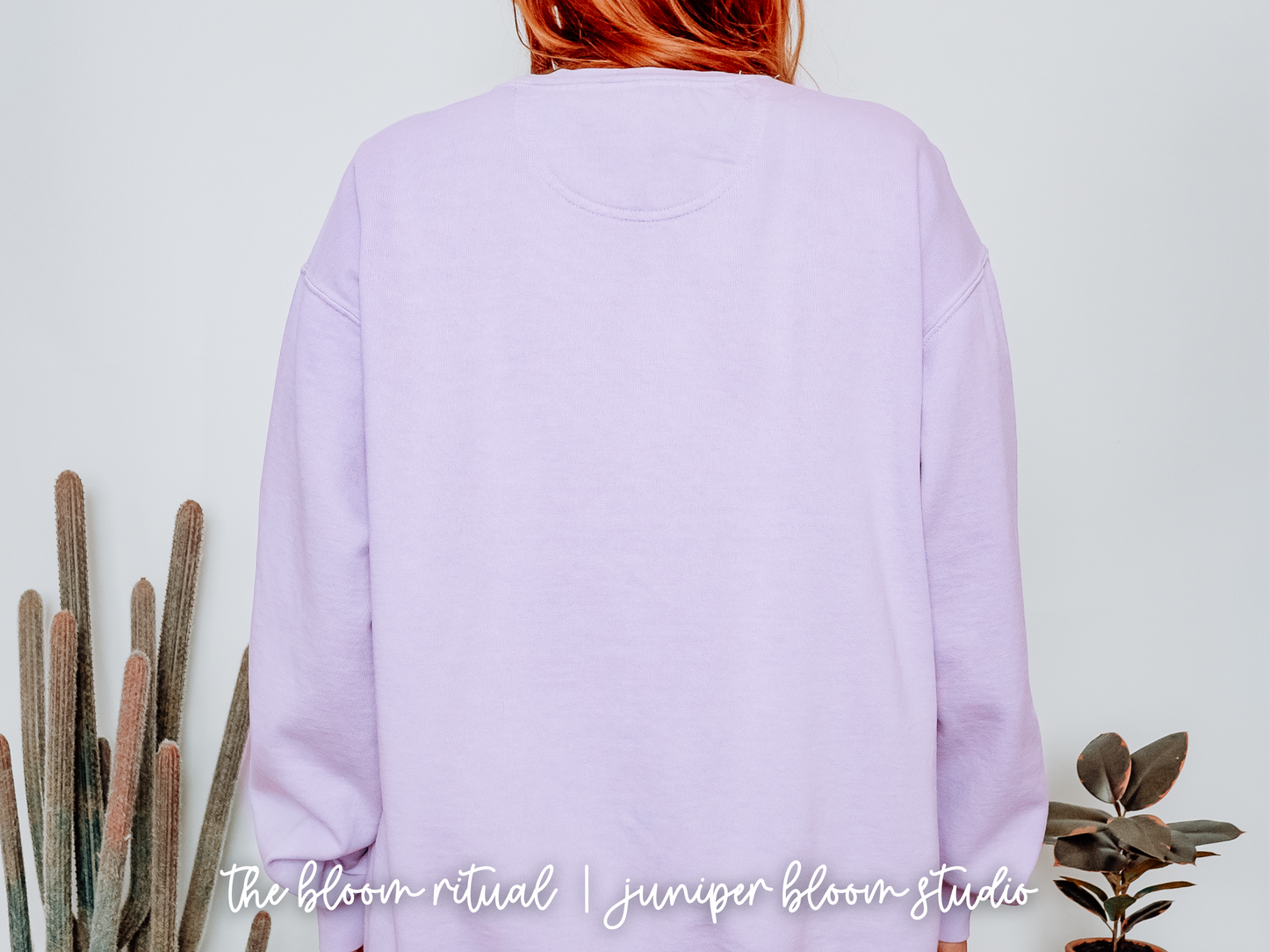 purple pixel cat art cozy crewneck sweatshirt  |  cozy gift for gamers