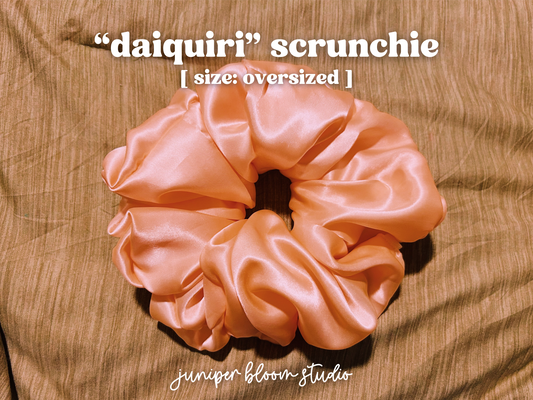 oversized “daiquiri” scrunchie  |  handmade satin hair scrunchie