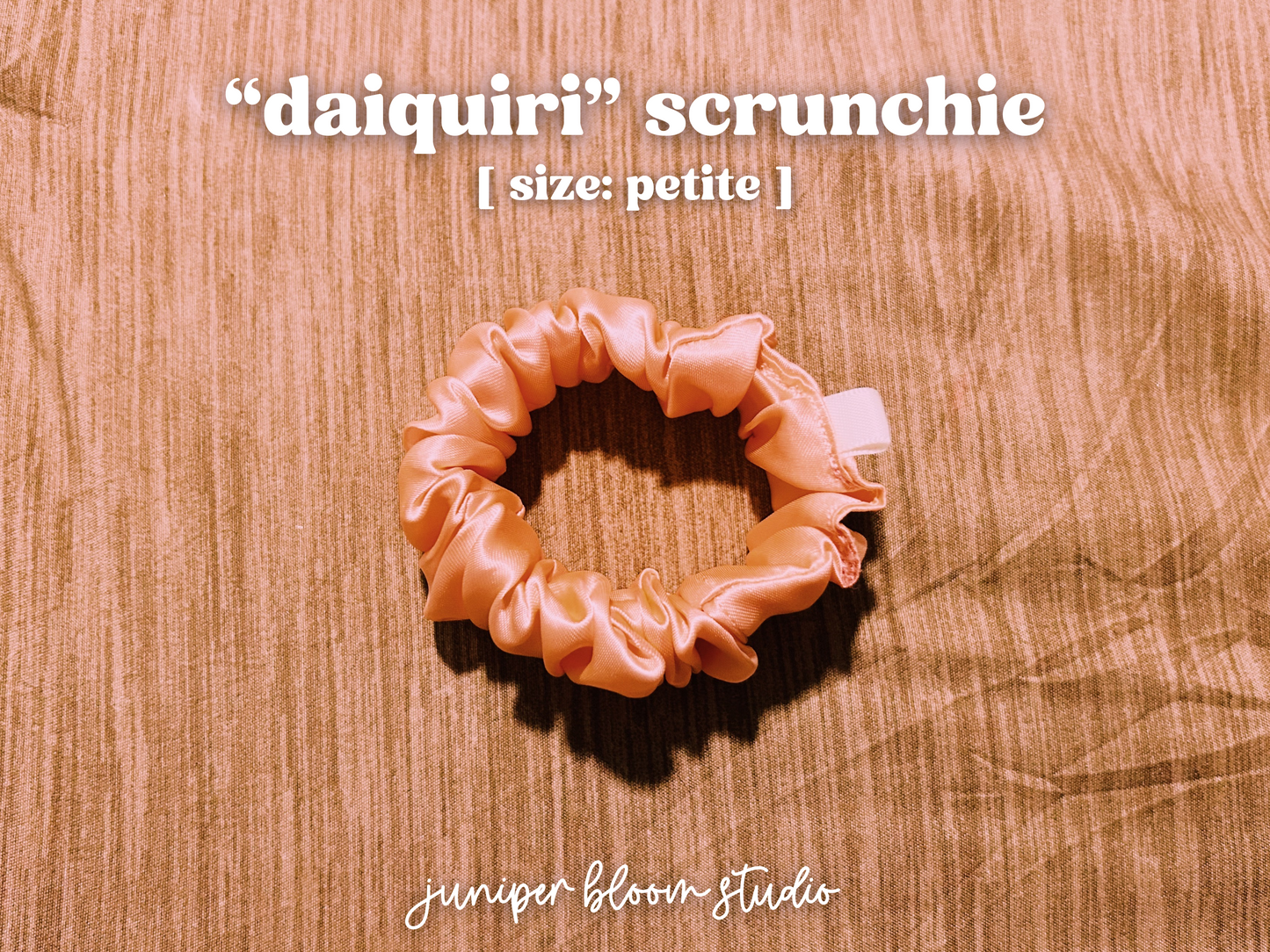 petite “daiquiri” scrunchie  |  handmade satin hair scrunchie
