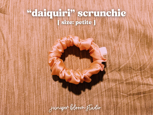 petite “daiquiri” scrunchie  |  handmade satin hair scrunchie