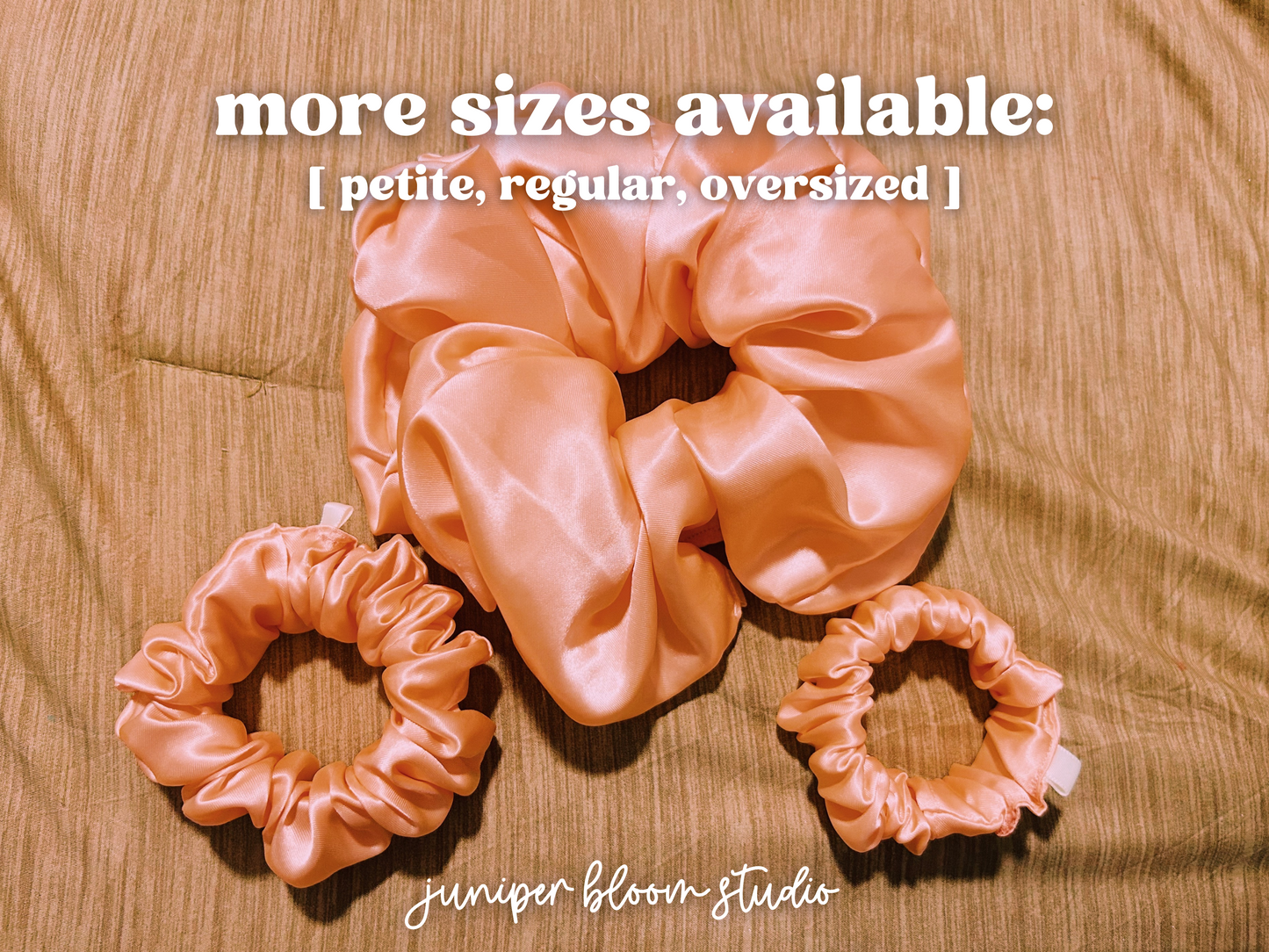 regular “daiquiri” scrunchie  |  handmade satin hair scrunchie