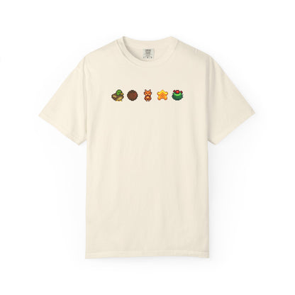 desert vibes & happy times pixel art cozy t-shirt |  cozy gift for gamers